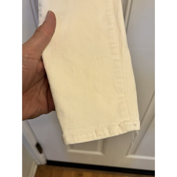 MOTHER denim the looker ankle jeans fairest of them all white ivory 26 high rise - Picture 3 of 10